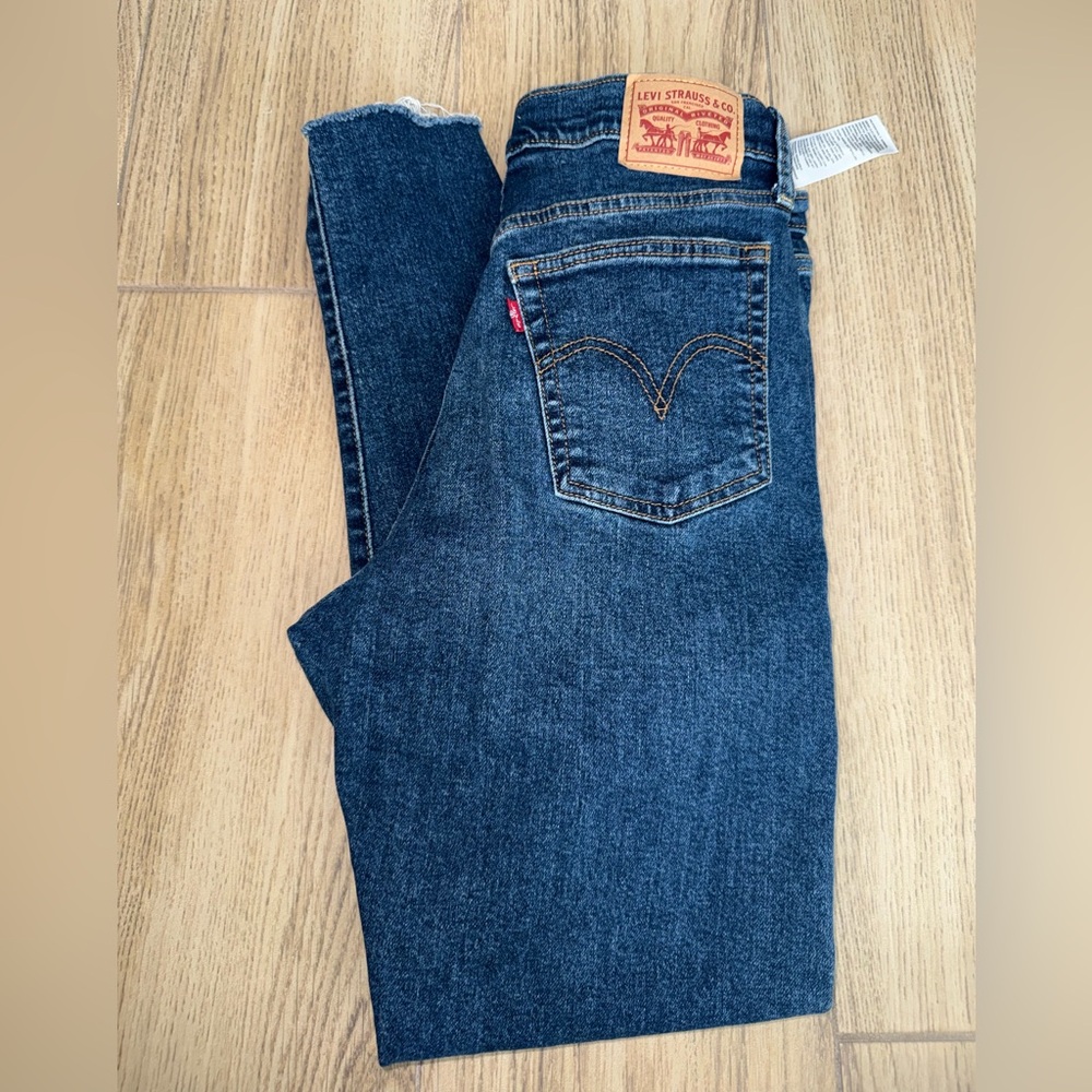 Levi's wedgie straight Dark Blue Denim jeans